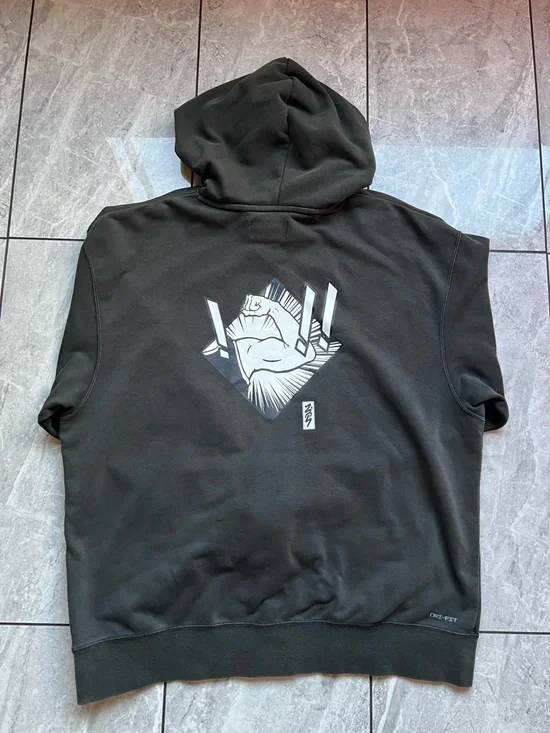 Nike Jordan Dri-FIT Zion Let's Dance Mens Performance Fleece Hoodie Graphic 2XL - Picture 3 of 12